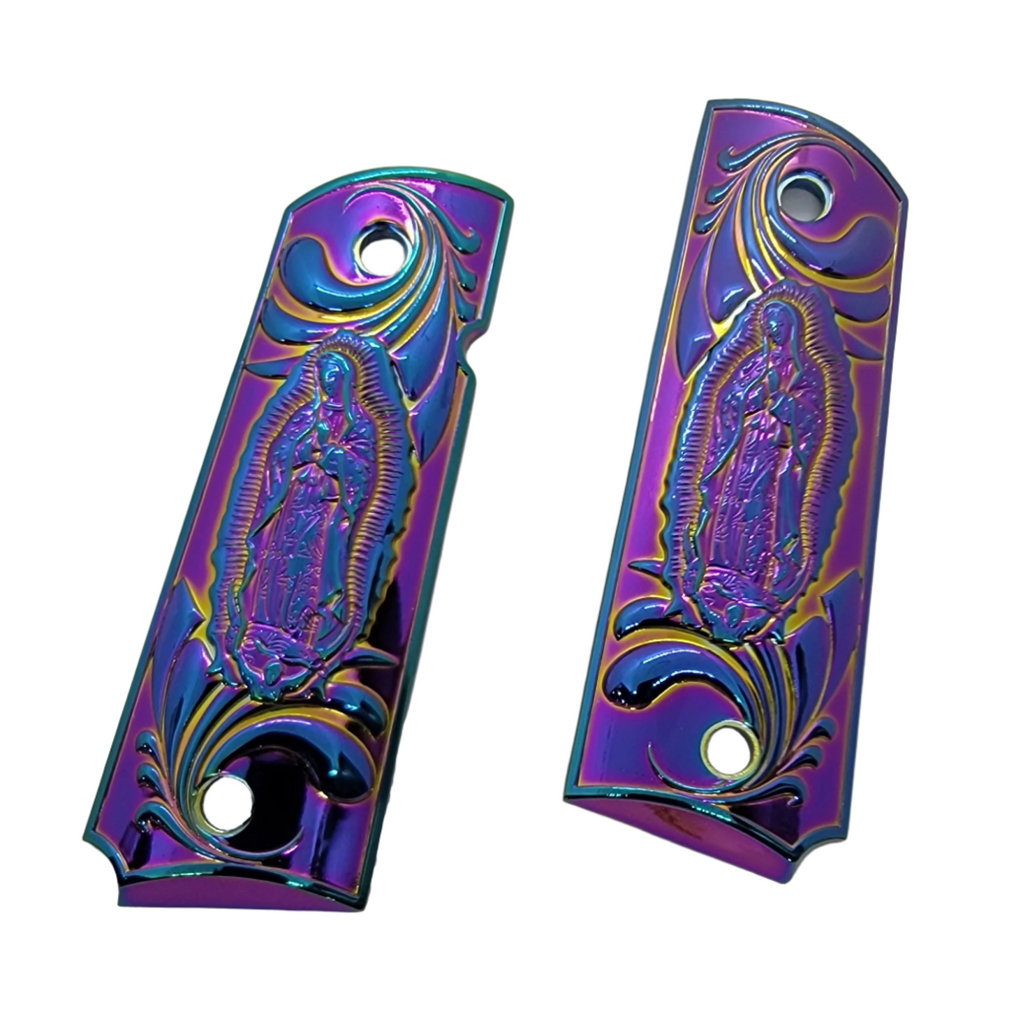 1911 GRIPS FULL SIZE - Metal - Virgin Mary W Ambi Safety Titanium