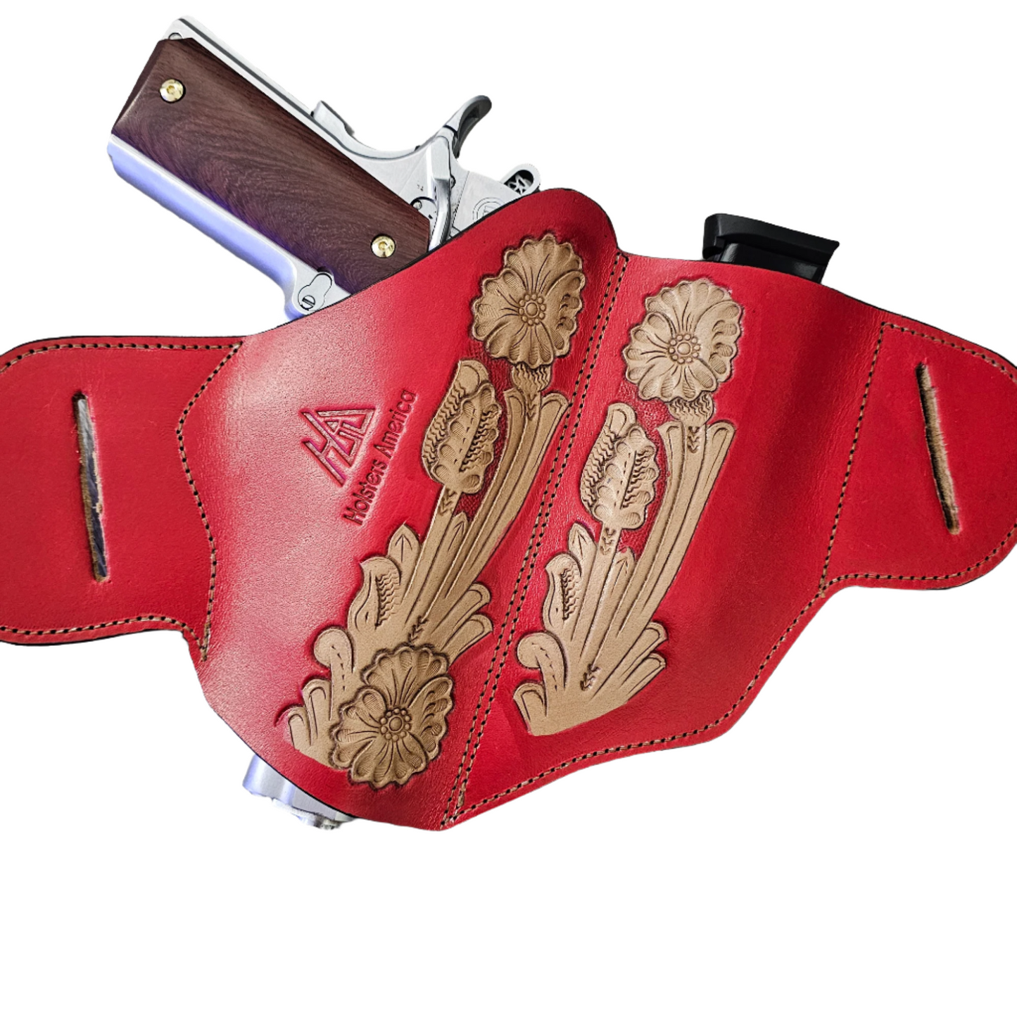 Scroll Design Leather Holsters