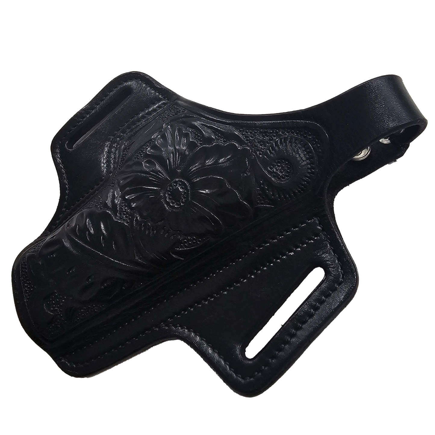 Leather Gun Holster Hand Engraved
