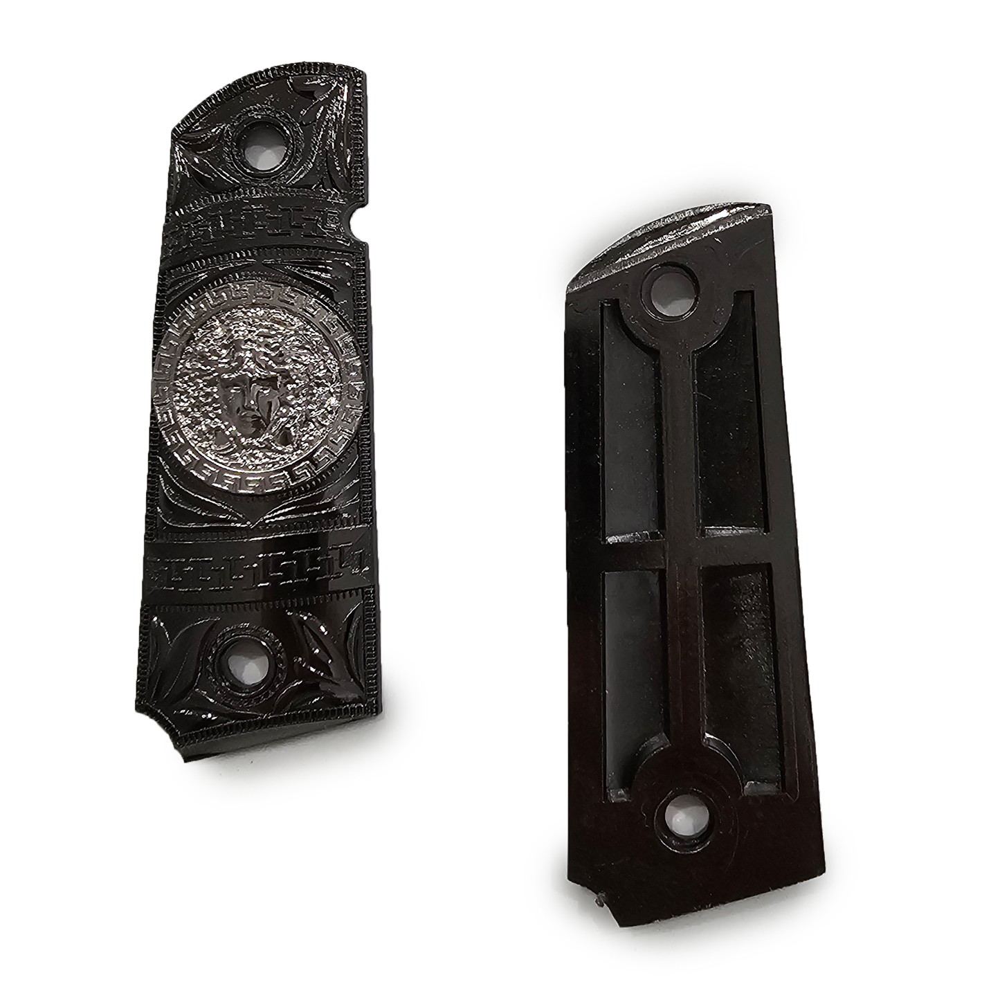 1911 Versace Style FULL SIZE Ambi Cut Black Silver