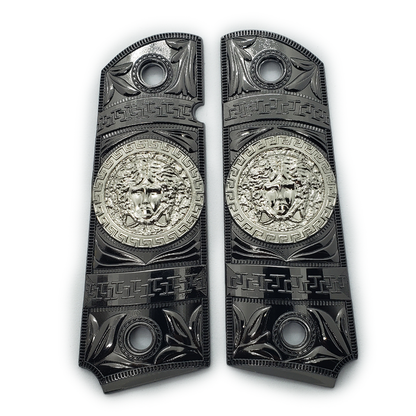 1911 Versace Style FULL SIZE  Ambi Cut Black Silver