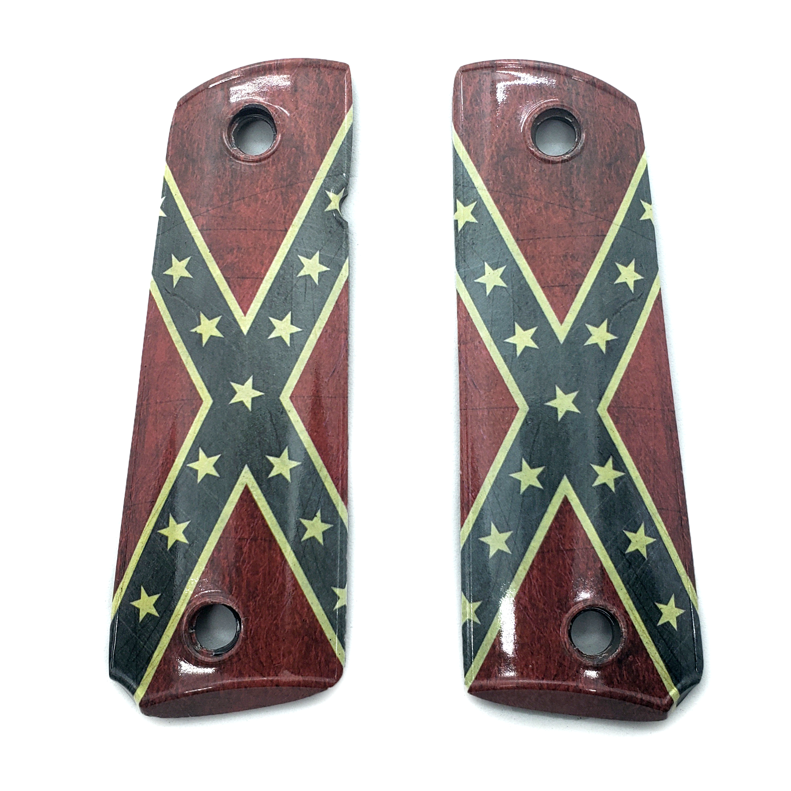 1911 Full Size PISTOL GRIPS DIXIE FLAG Smooth [F28] – Cander Trade LLC