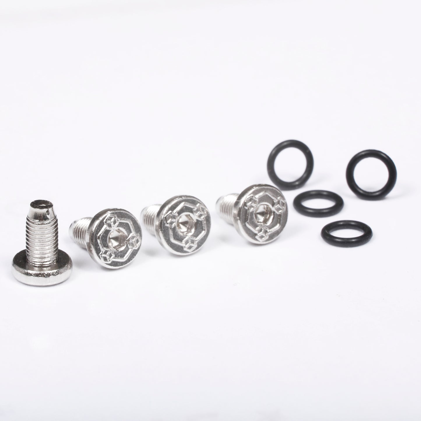 1911 Scroll GRIPS Full Size Brushed Nickel With Screws #T-T250