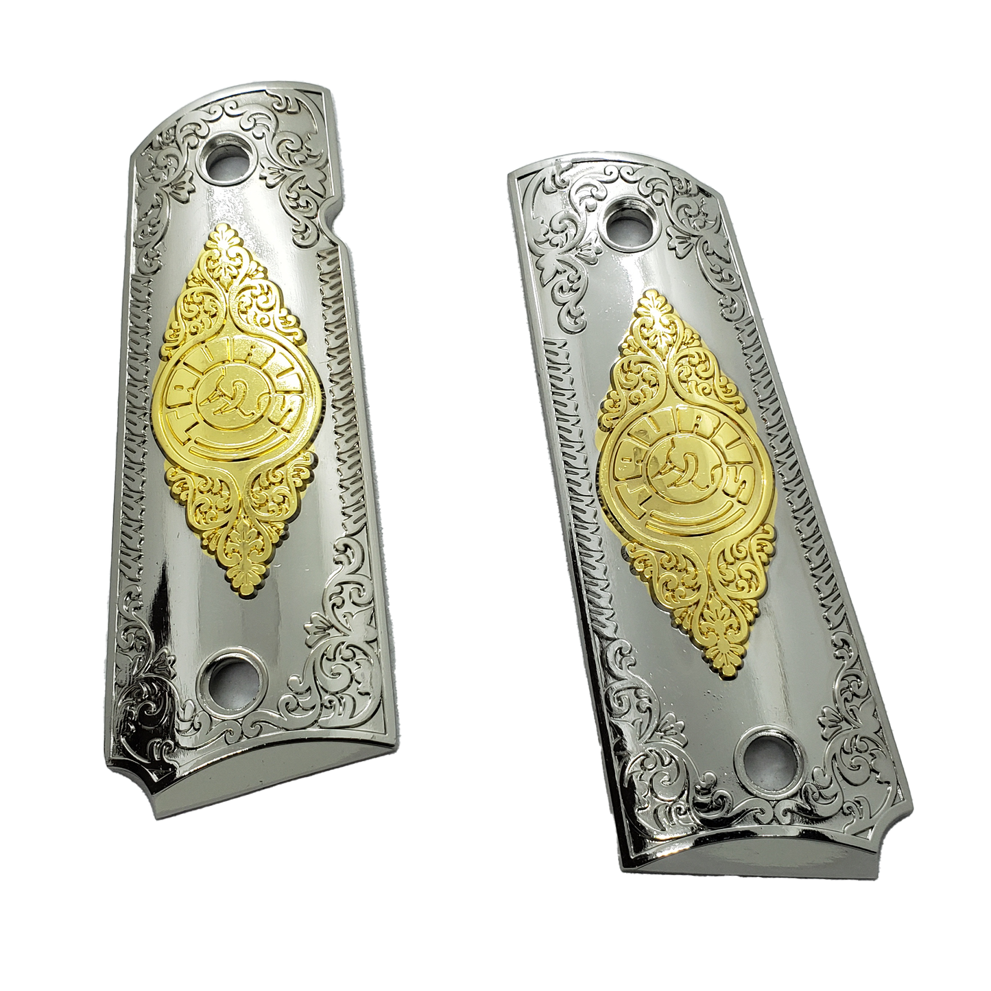 Taurus 1911 Full Size Metal grips W Ambi Cut & Screws , T-T1911