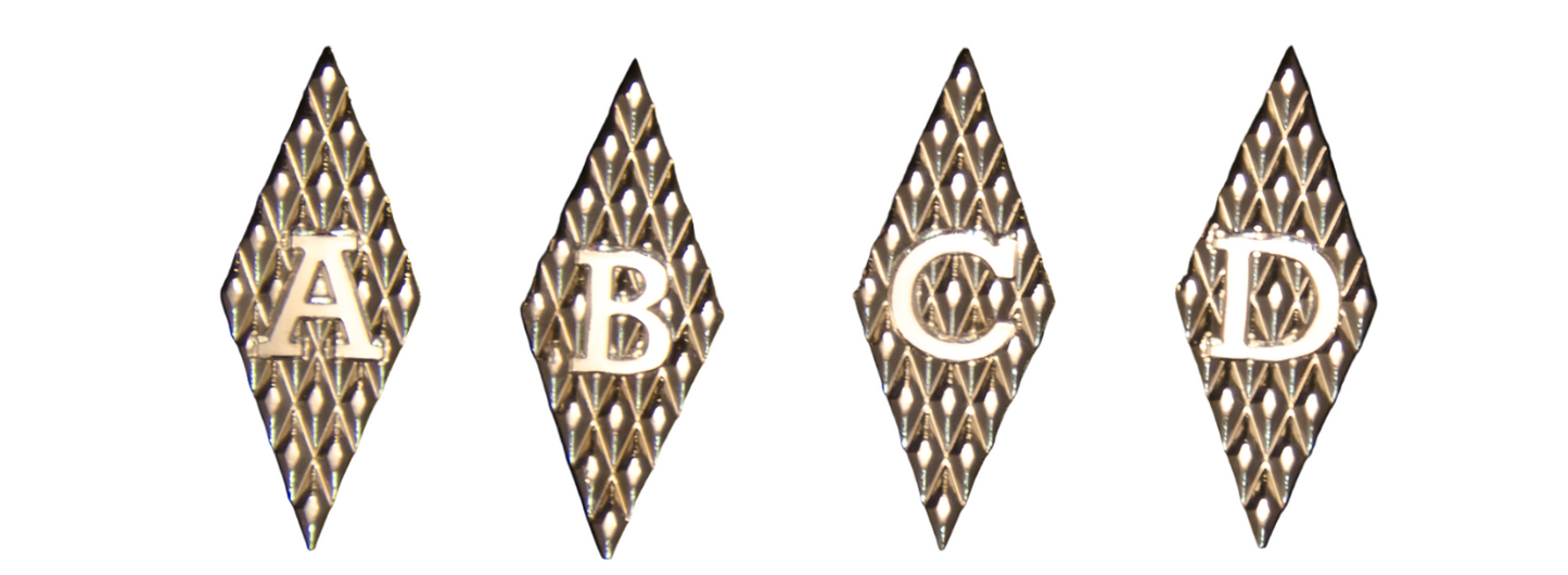 1911 Full Size Grips With Initials Gold, Nickel or Black Plated