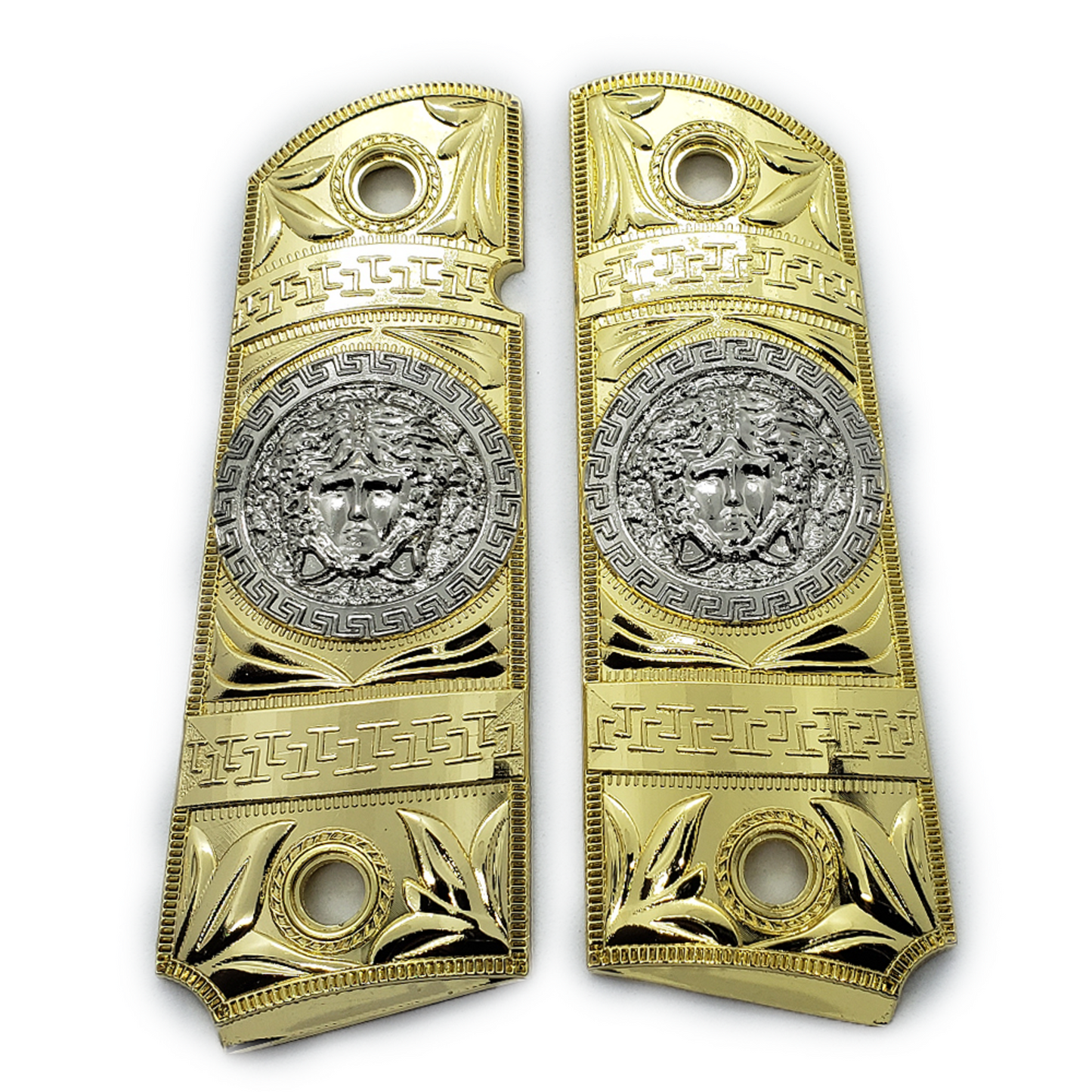 1911 Versace Style FULL SIZE Ambi Cut Nickel Gold