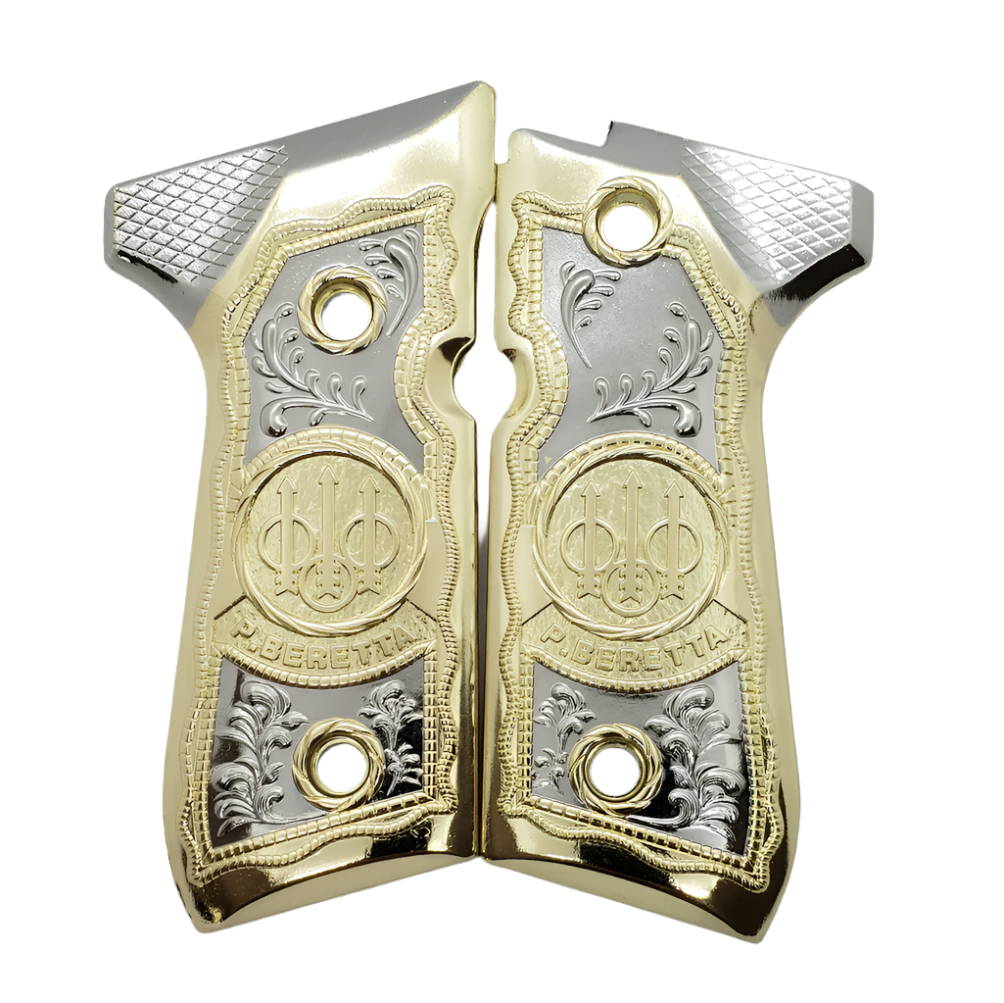 New Beretta GRIPS 92/96 Series Pistols 92F, 92FS, M9, 96 Nickel #T-T1390