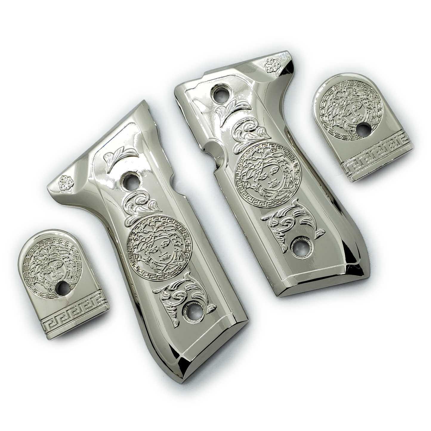 Combo Beretta GRIPS 92/96 Series Pistols 92F, 92FS, M9, 96 Nickel