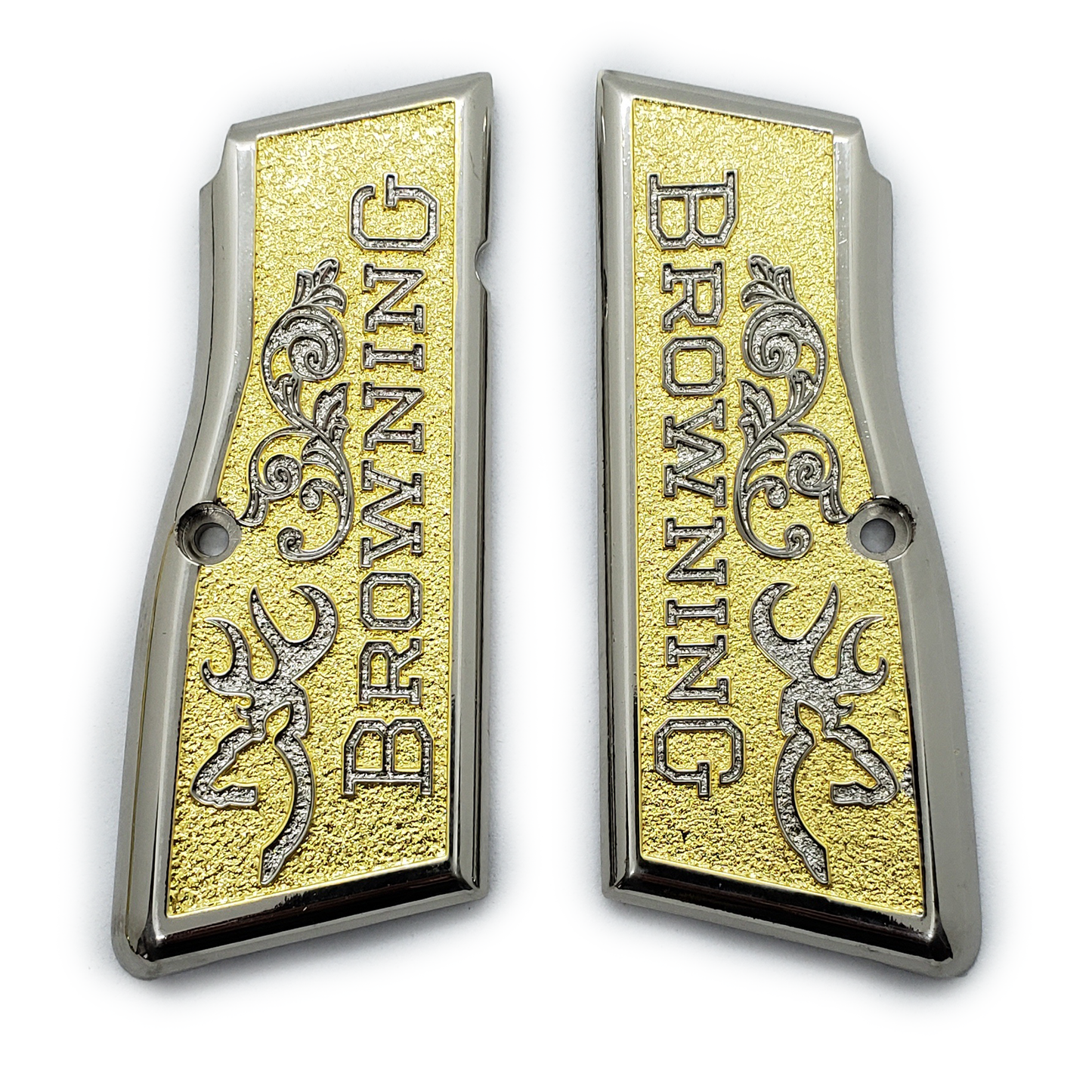 Browning Hi power Gun Grips Black Gold T-T387