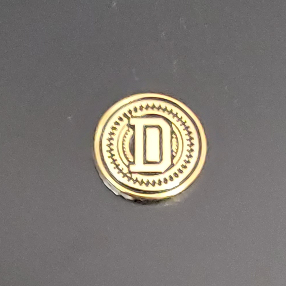 Real 24K Gold Plated Grips Emblems 13 mm Medallions