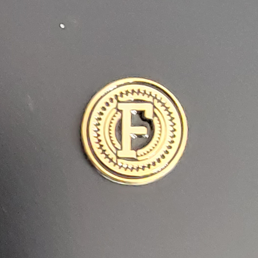 Real 24K Gold Plated Grips Emblems 13 mm Medallions