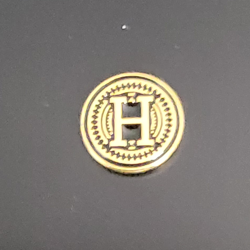 Real 24K Gold Plated Grips Emblems 13 mm Medallions