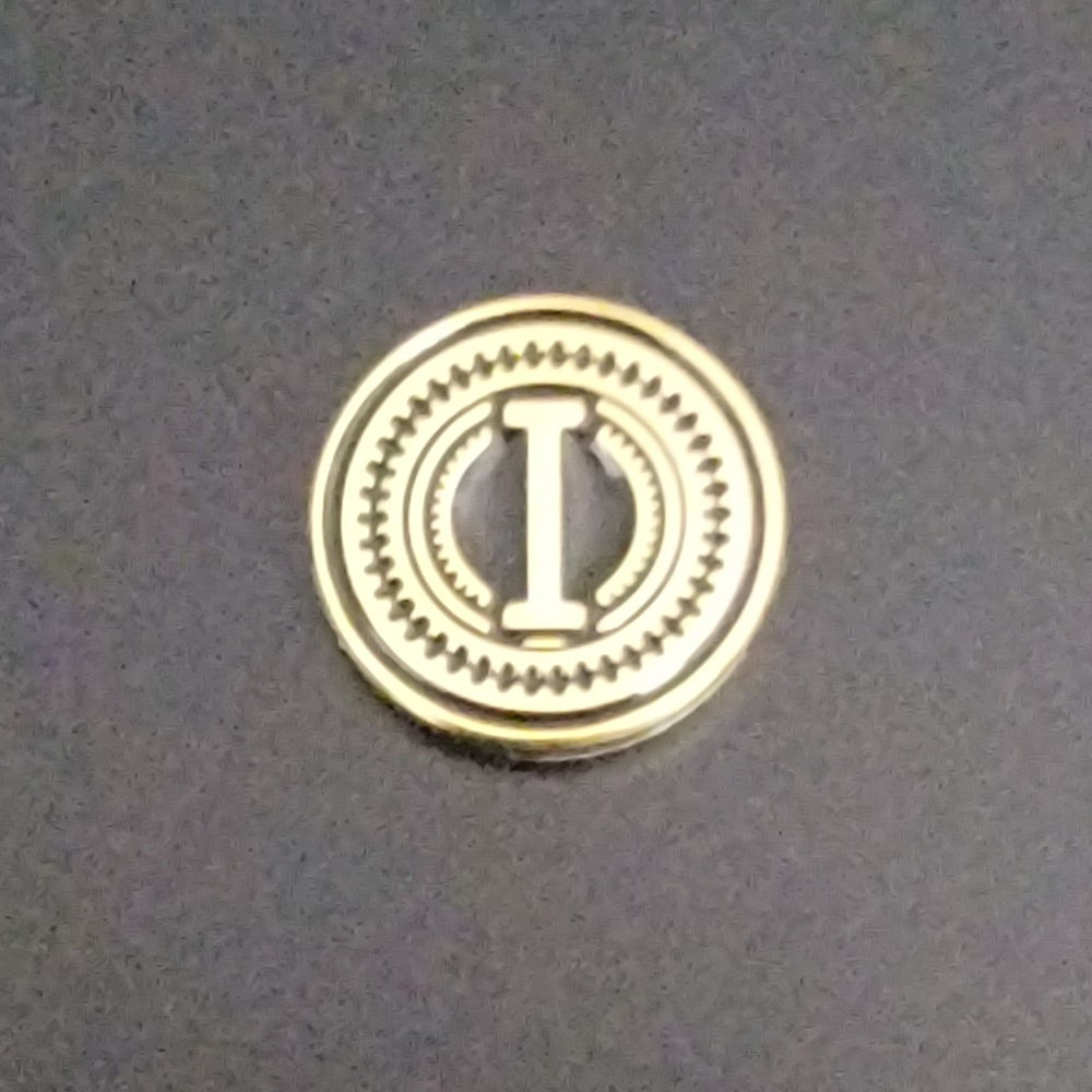 Real 24K Gold Plated Grips Emblems 13 mm Medallions