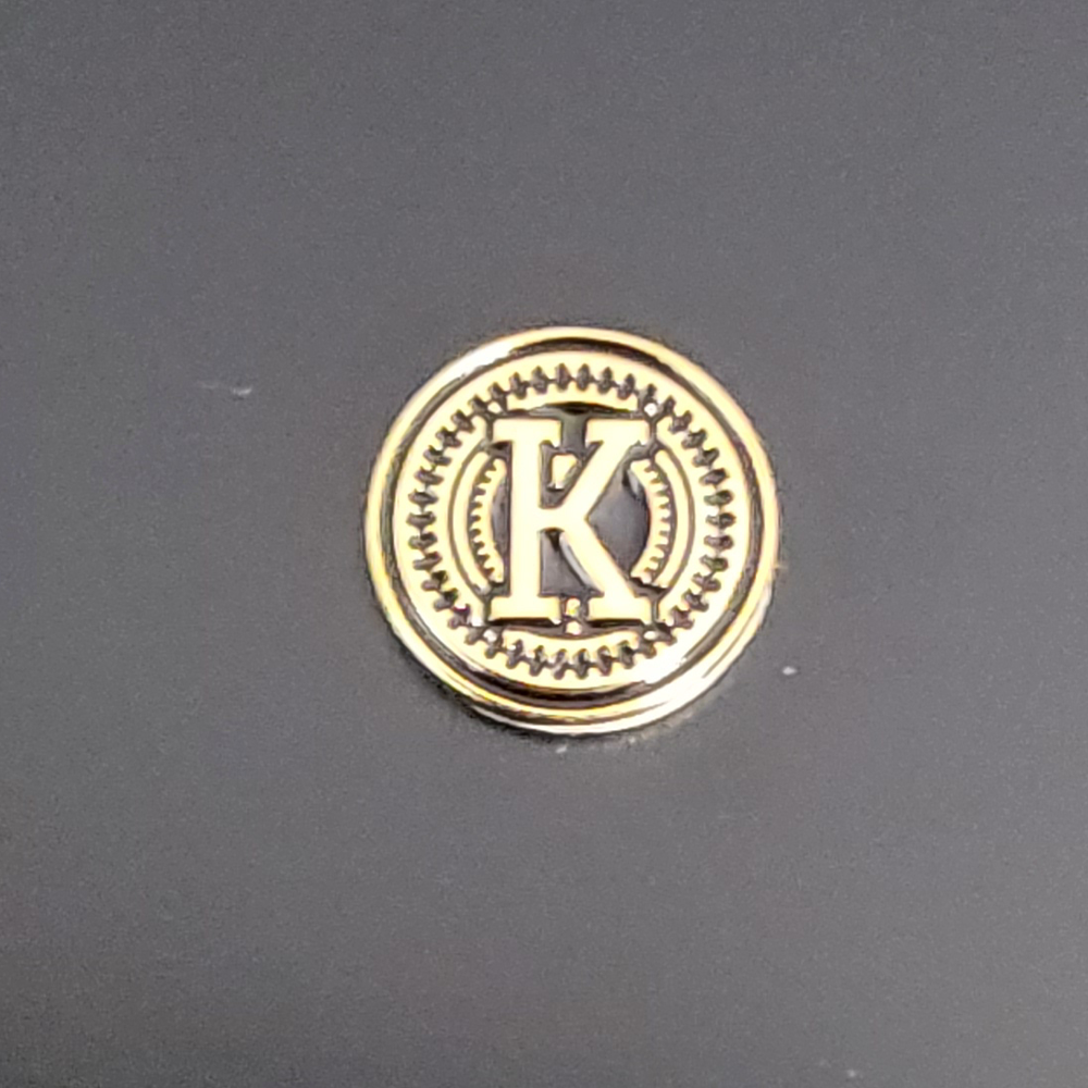 Real 24K Gold Plated Grips Emblems 13 mm Medallions