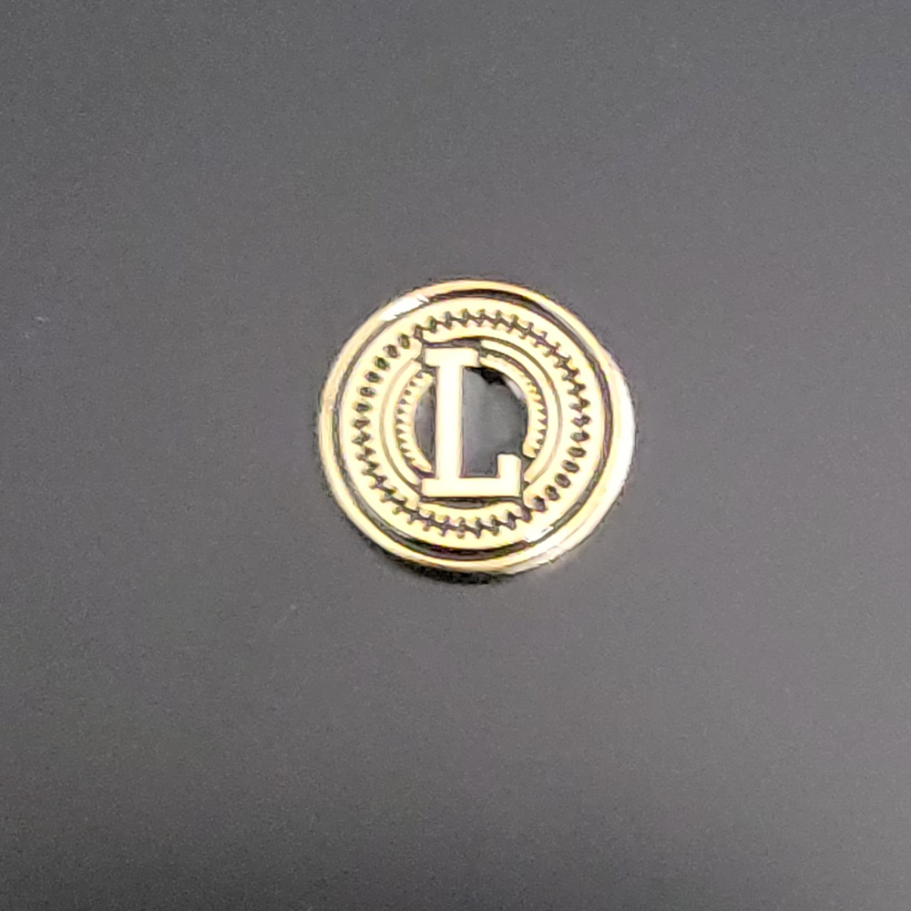 Real 24K Gold Plated Grips Emblems 13 mm Medallions