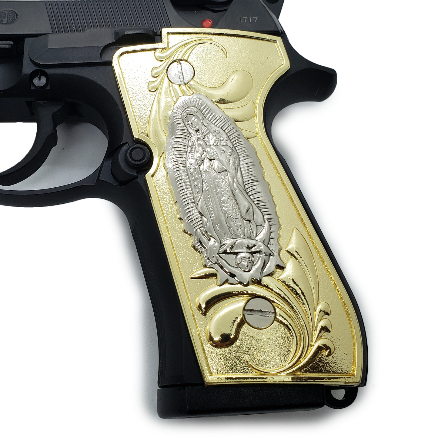 Virgin Mary Beretta GRIPS 92/96 Series Pistols 92F, 92FS, M9, 96 Gold