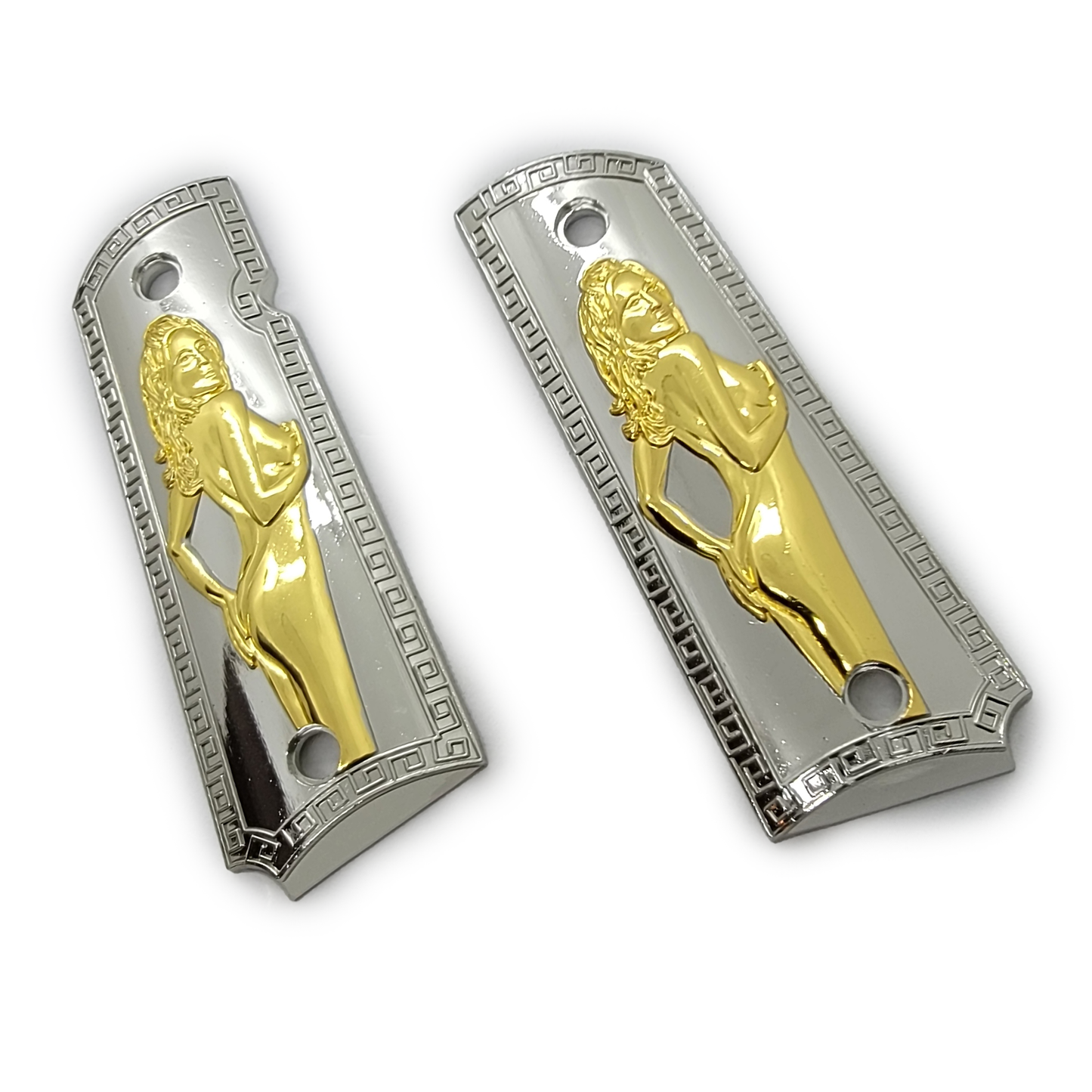 1911 COLT FULL SIZE Nude Nickel Gold Ambi Cut 1