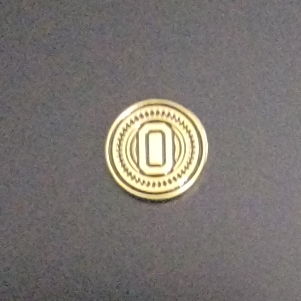 Real 24K Gold Plated Grips Emblems 13 mm Medallions
