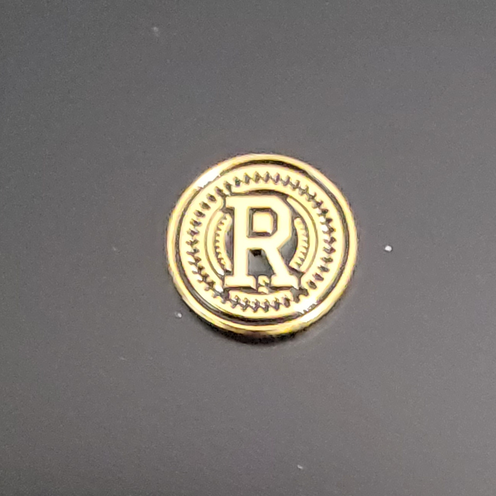Real 24K Gold Plated Grips Emblems 13 mm Medallions