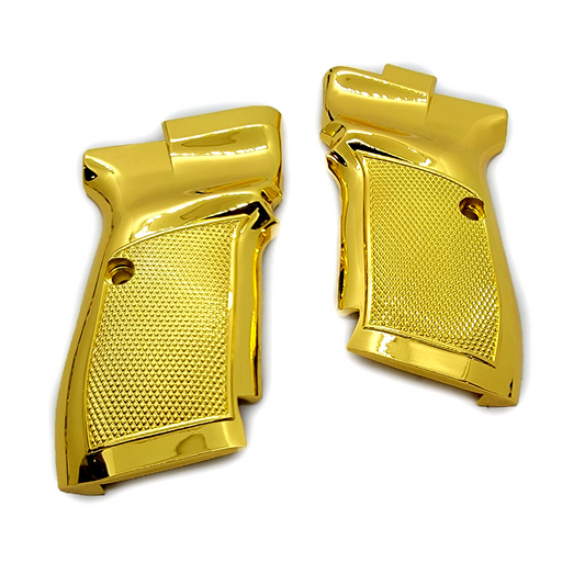 CZ 83 - 82 grips Metal Checkered gold plated CZ83 CZ82 Pistol Grips