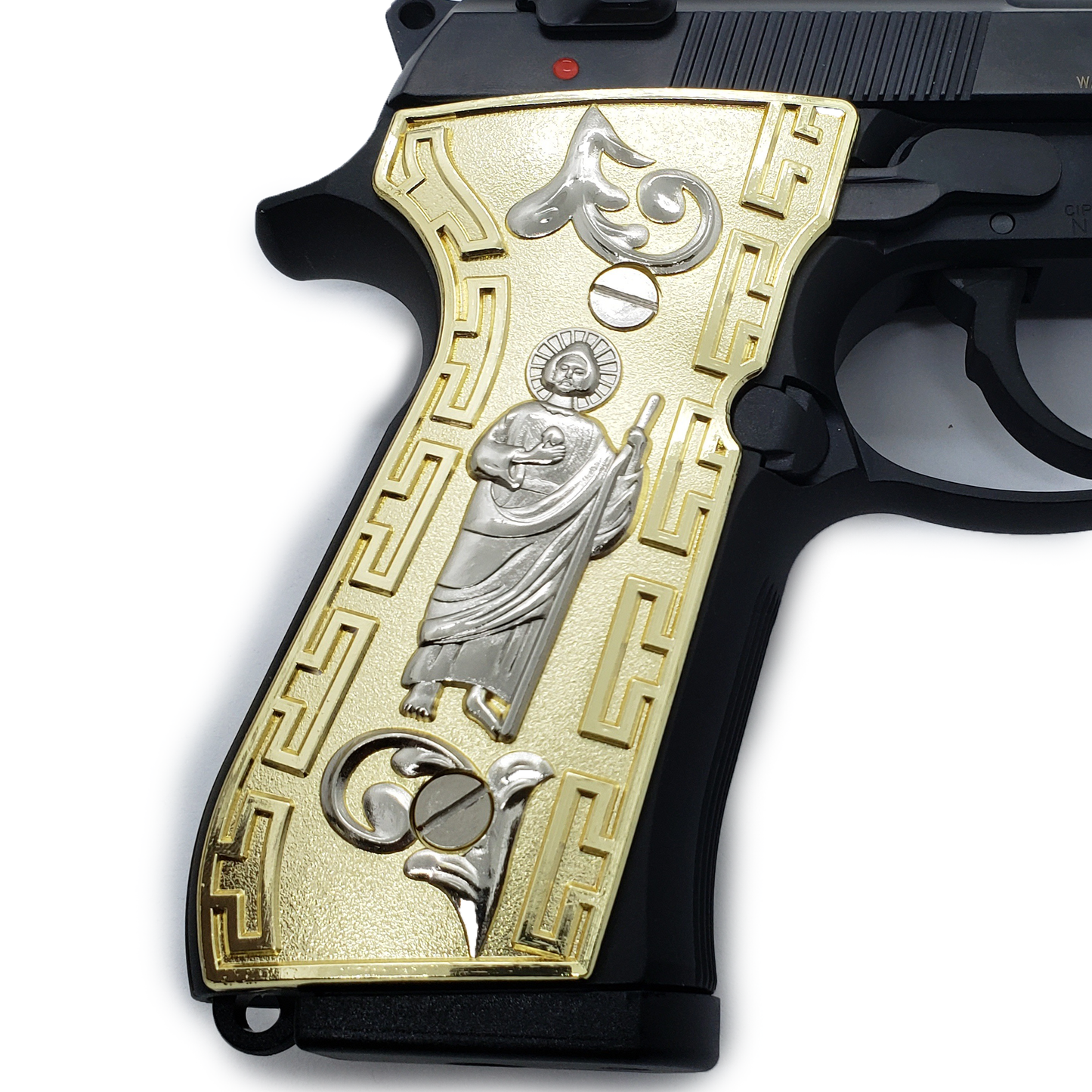 St Jude Beretta GRIPS 92/96 Series Pistols 92F, 92FS, M9, 96 Gold