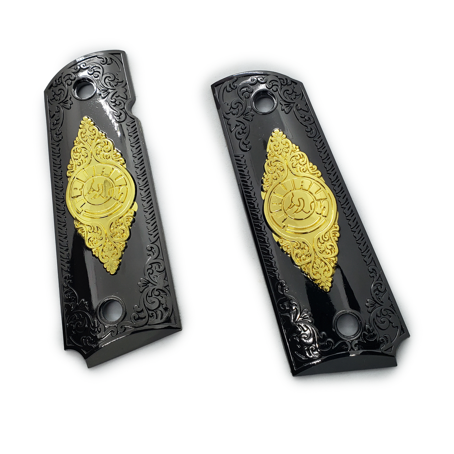 Taurus 1911 Full Size Metal grips W Ambi Cut & Screws , T-T1911