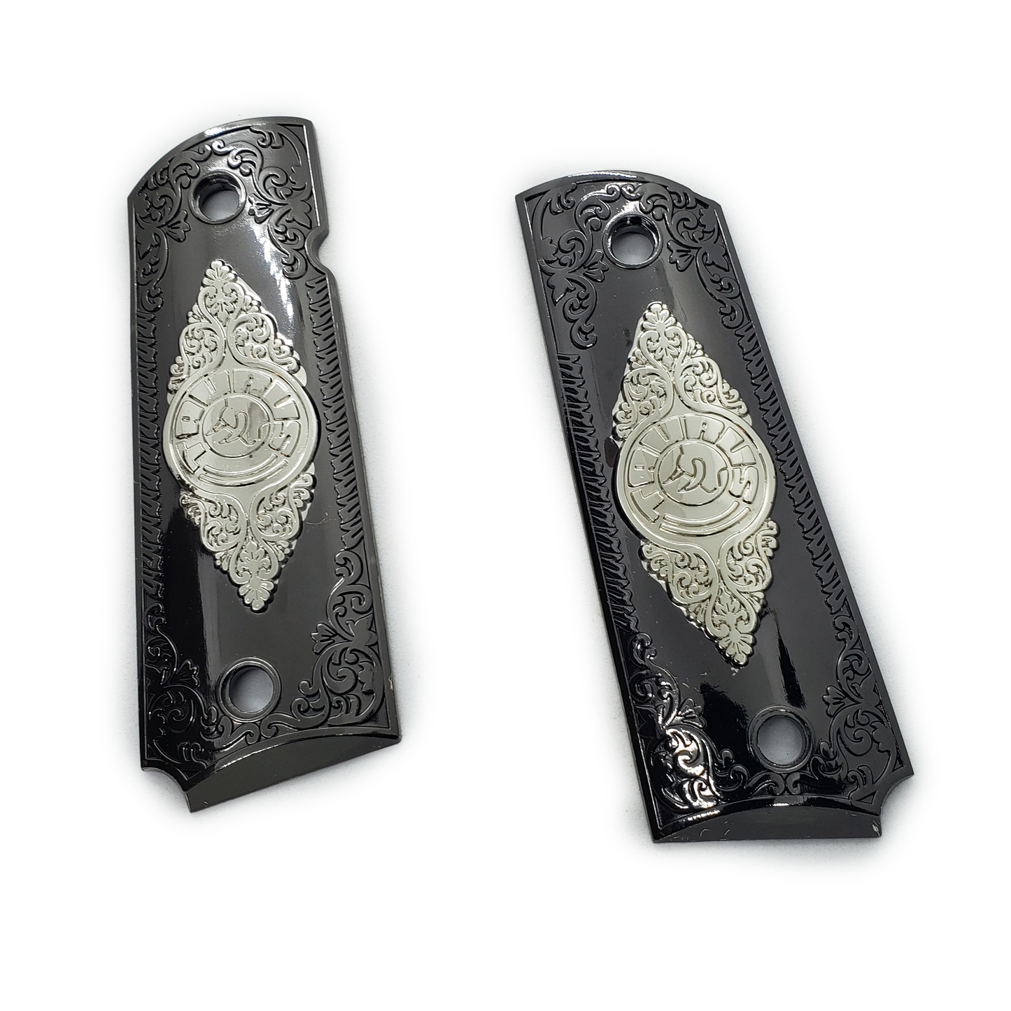 Taurus 1911 Full Size Metal grips W Ambi Cut & Screws , T-T1911