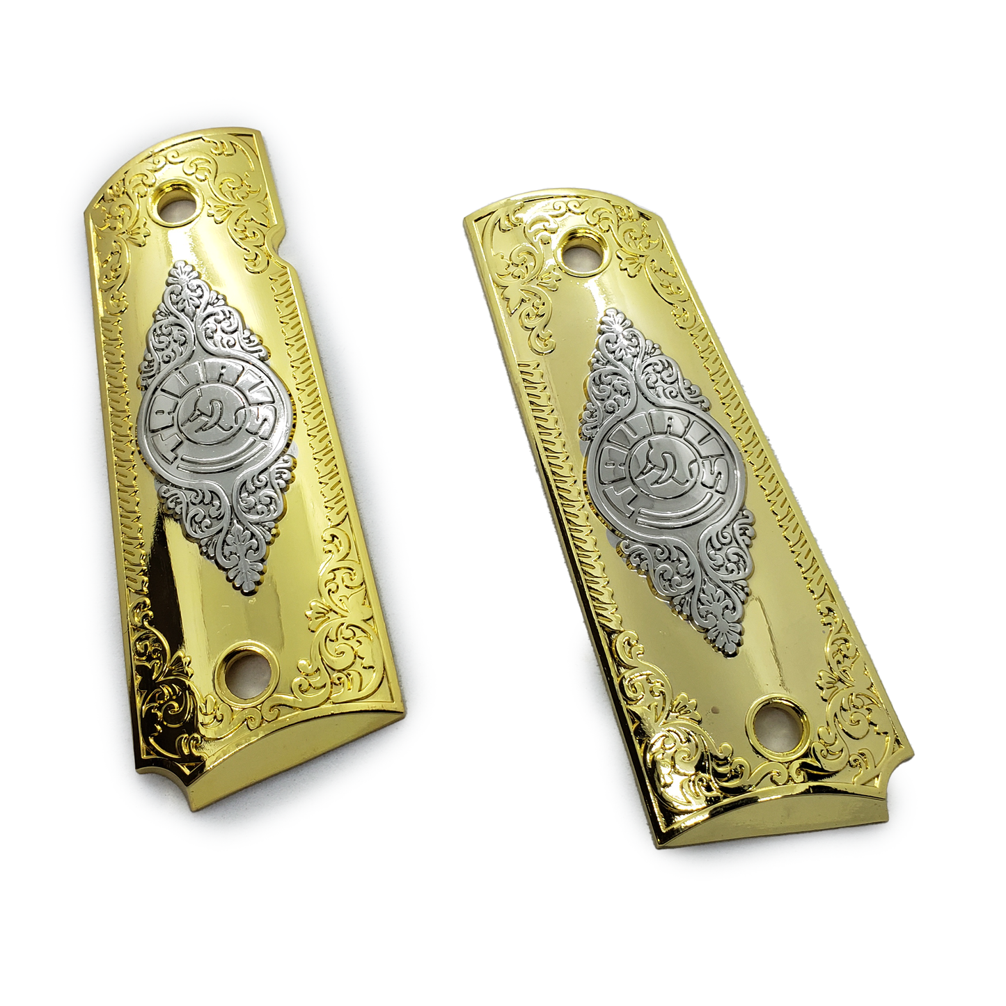 Taurus 1911 Full Size Metal grips W Ambi Cut & Screws , T-T1911