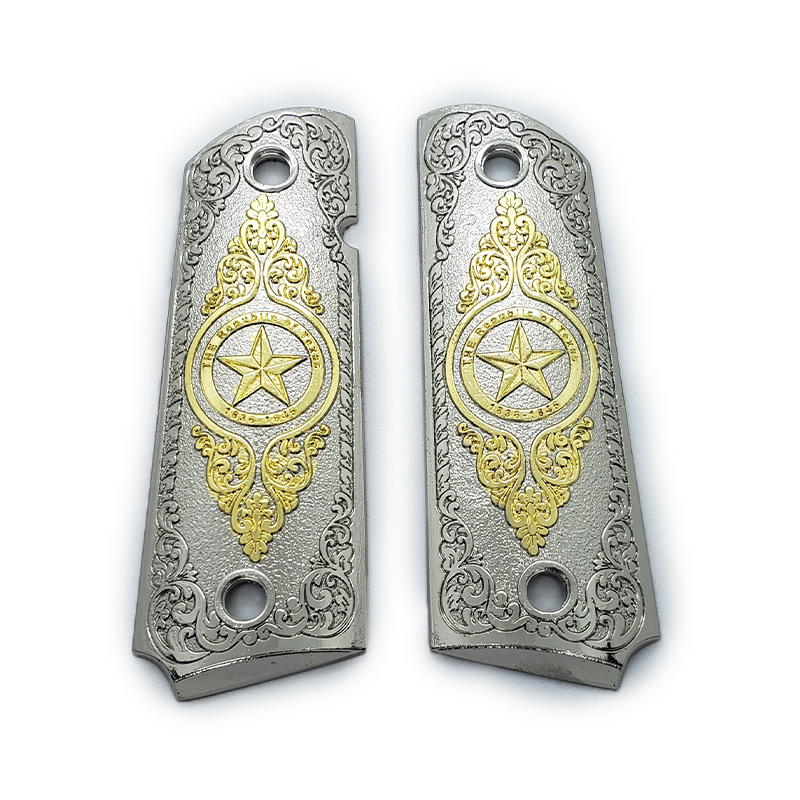 Texas 1911 FULL SIZE METAL GRIPS With AMBI CUT T-1911-4