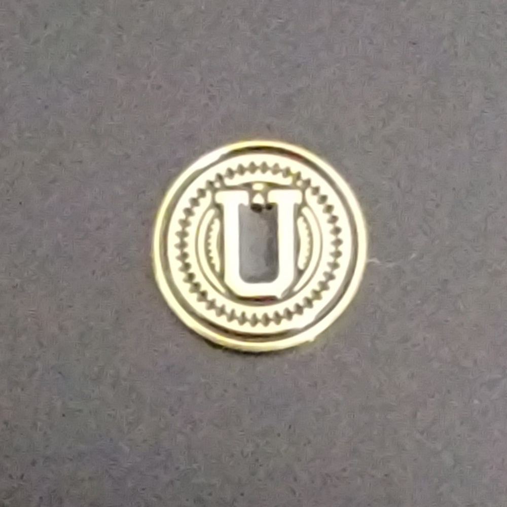 Real 24K Gold Plated Grips Emblems 13 mm Medallions