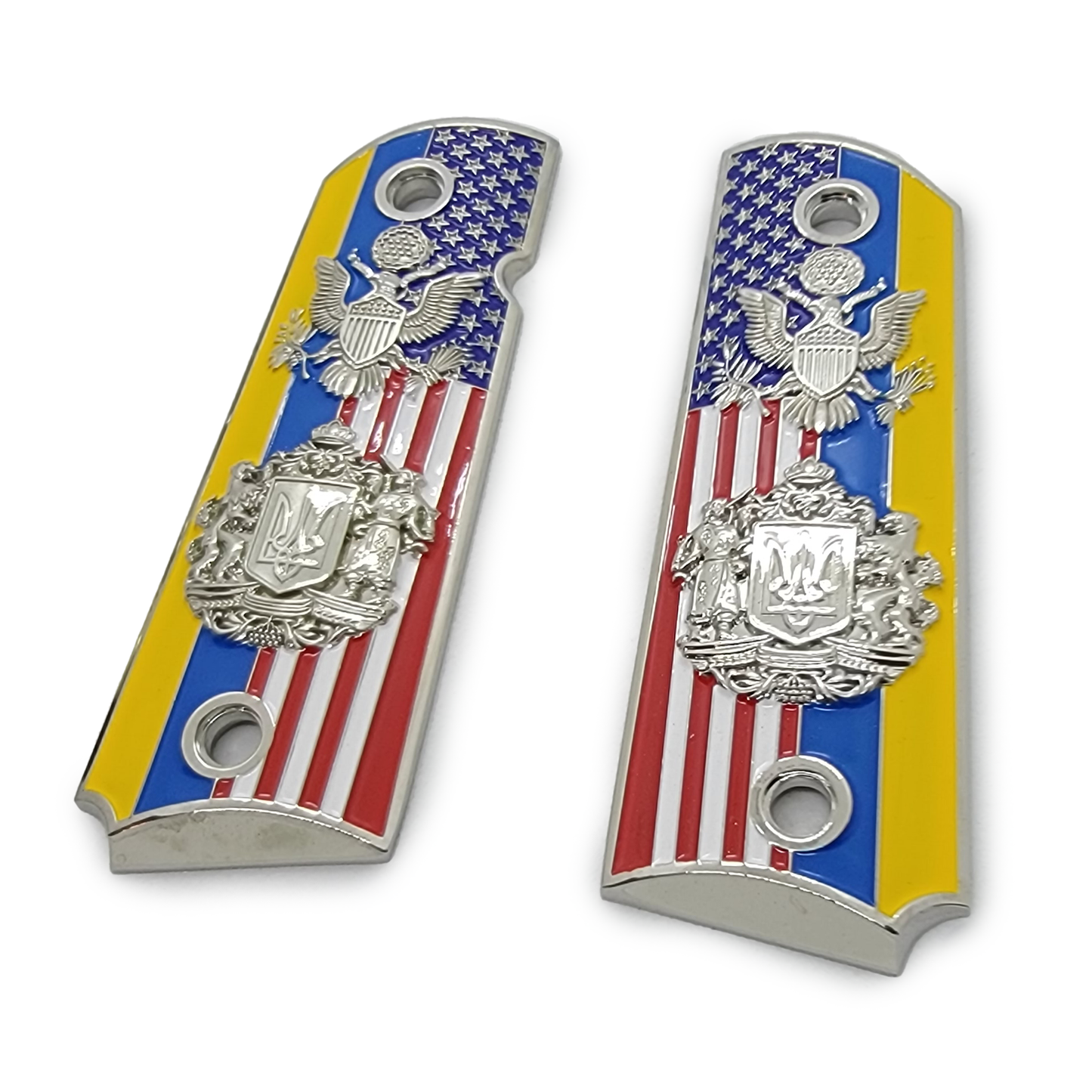 1911 Full-size Grips - Ukraine / USA flag
