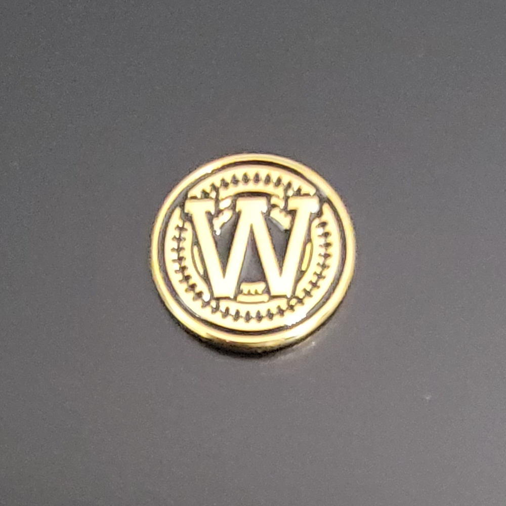 Real 24K Gold Plated Grips Emblems 13 mm Medallions