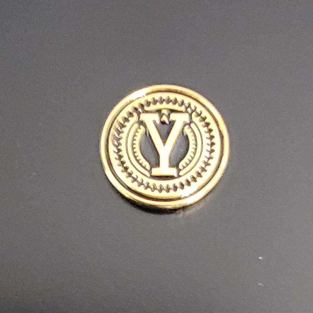 Real 24K Gold Plated Grips Emblems 13 mm Medallions