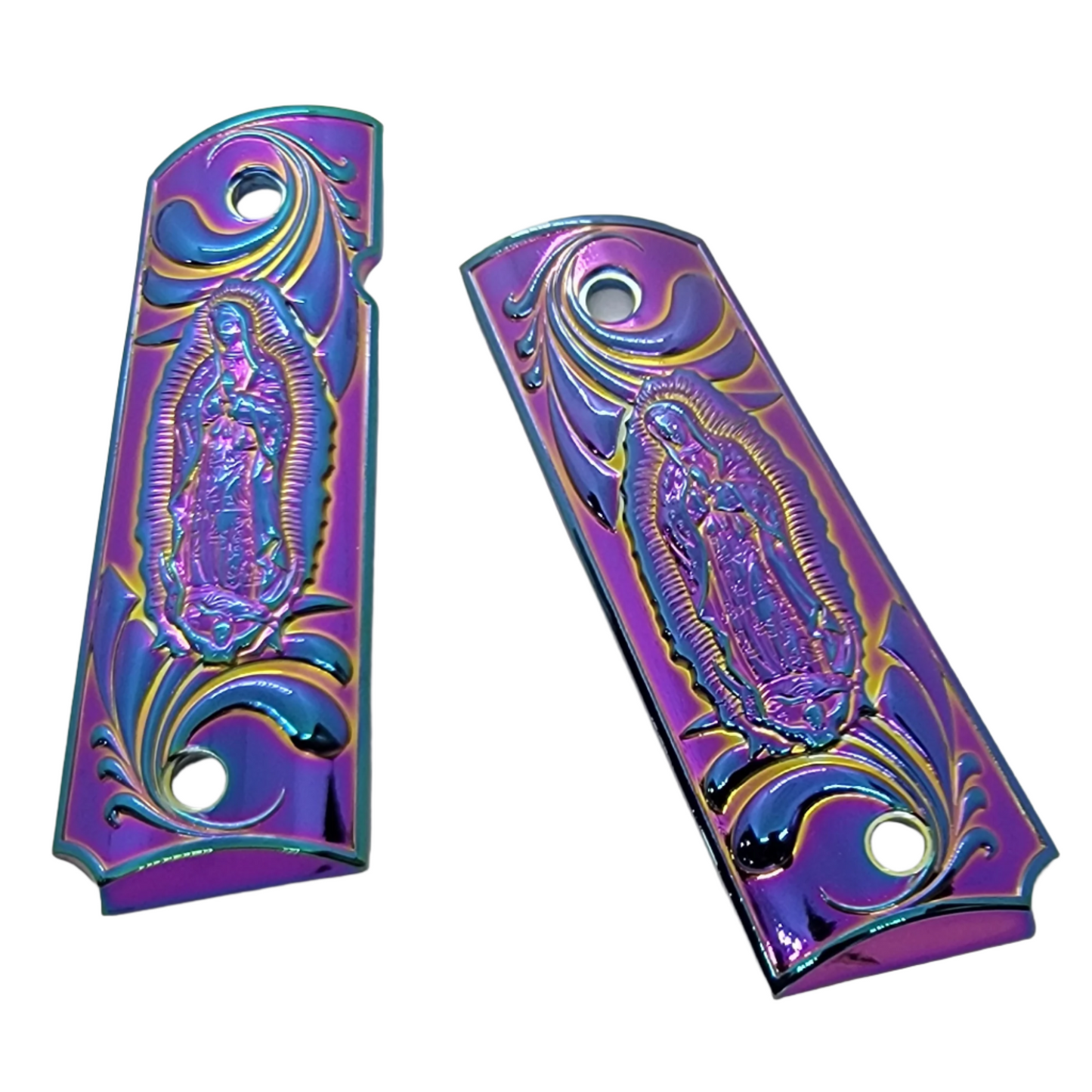 1911 GRIPS FULL SIZE - Metal - Virgin Mary W Ambi Safety Titanium