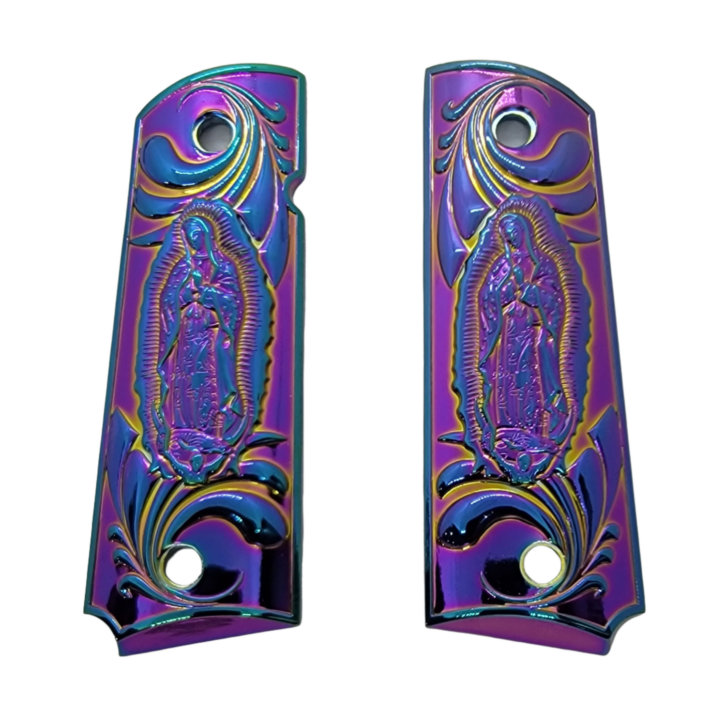 1911 GRIPS FULL SIZE - Metal - Virgin Mary W Ambi Safety Titanium