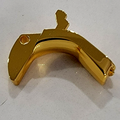 1911 grip safety full size beavertail polished real 24k gold plated .25 Radius