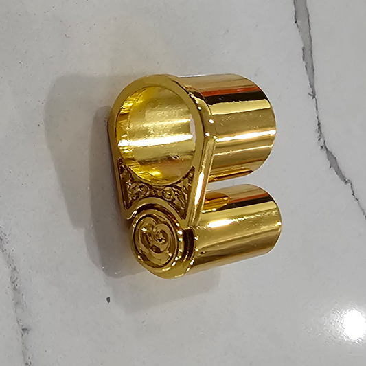 Scroll Design 1911 Barrel Bushing + 1911 Steel Recoil Spring Plug fit All 45ACP 9mm 1911s Gold Plated