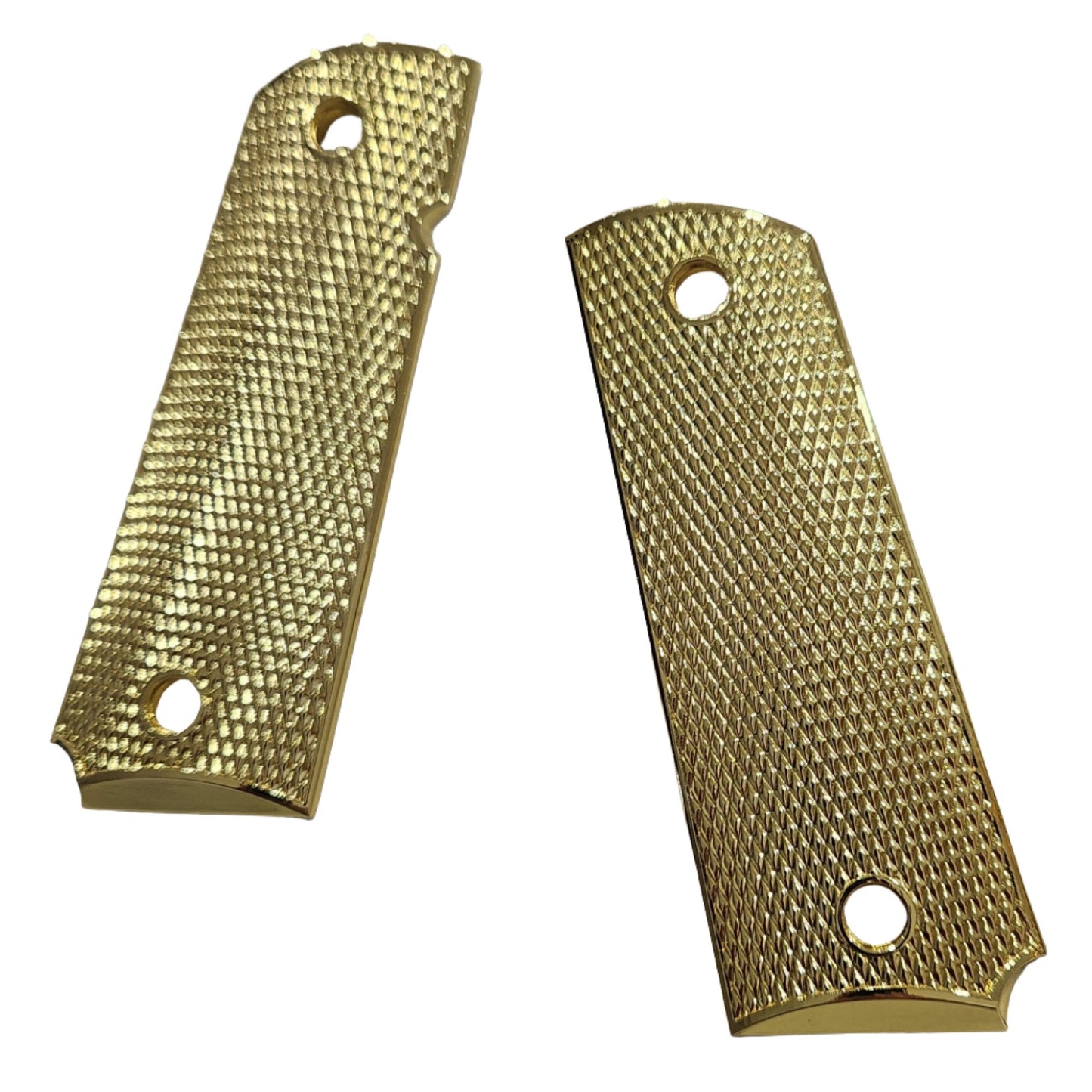 1911 Full Size Grips Double Diamond Gold Plated
