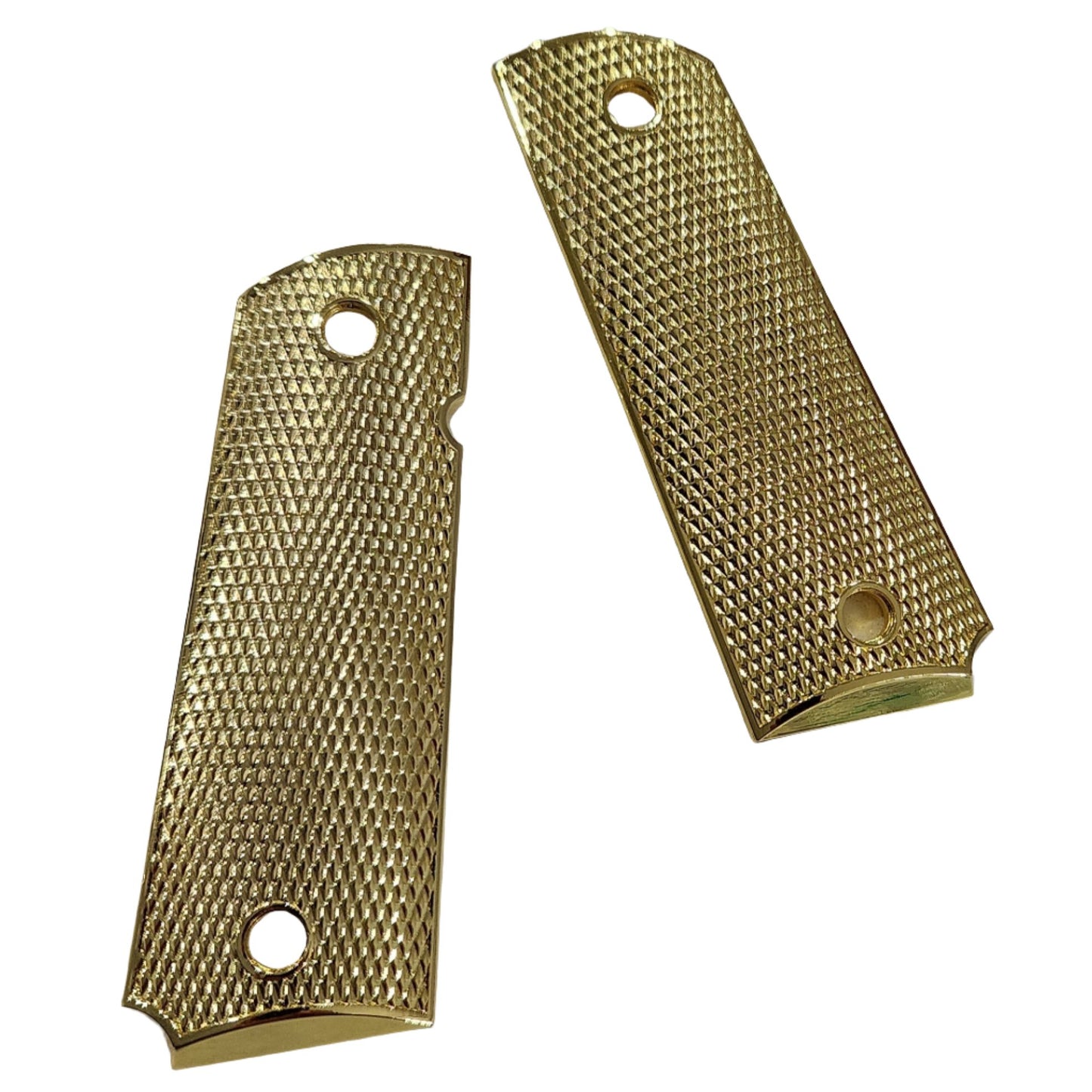 1911 Full Size Grips Double Diamond Gold Plated