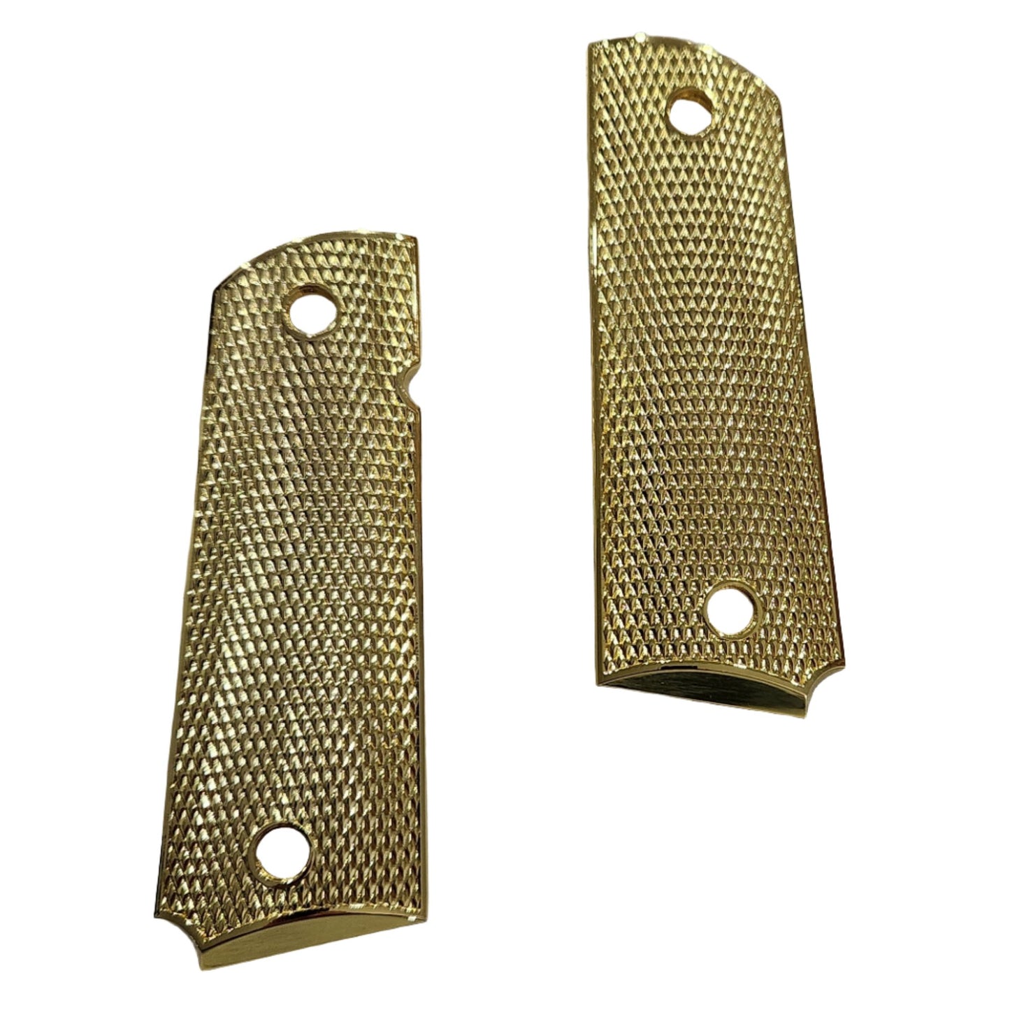 1911 Full Size Grips Double Diamond Gold Plated