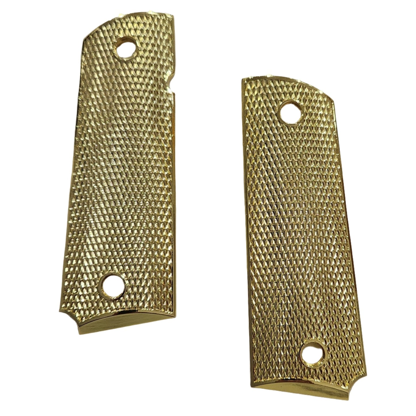1911 Full Size Grips Double Diamond Gold Plated