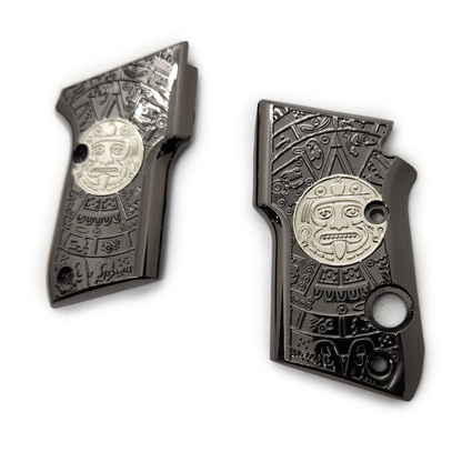 BERETTA 21A Bobcat 3032 Tomcat Metal Grips - Beretta Gold Nickel #T-TC16