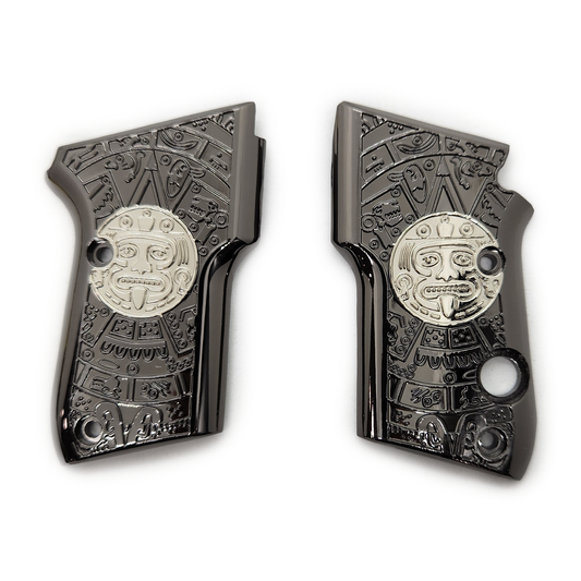BERETTA 21A Bobcat 3032 Tomcat Metal Grips - Beretta Black Nickel #T-TC15