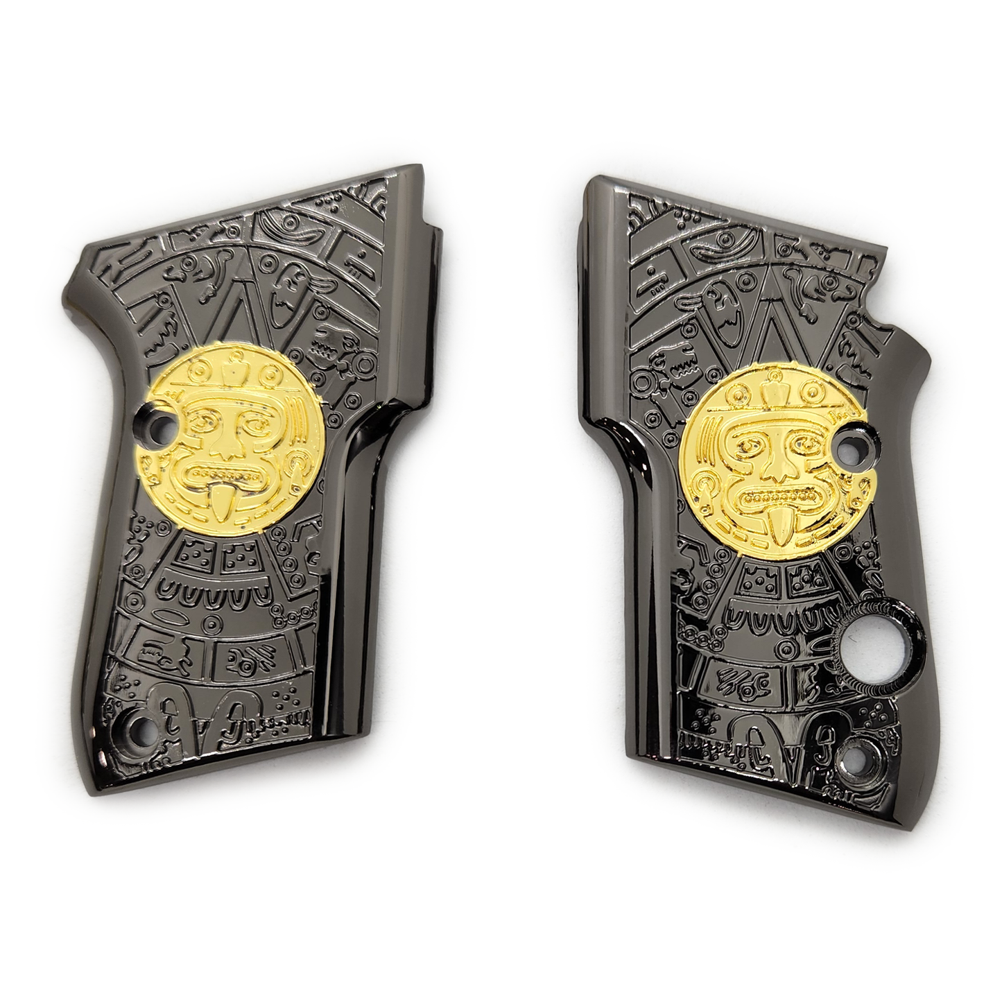 BERETTA 21A Bobcat 3032 Tomcat Metal Grips - Beretta Gold Nickel #T-TC16