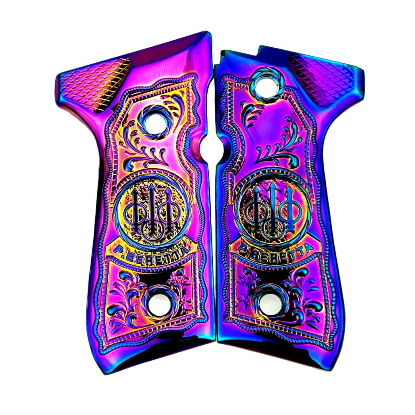 Beretta Logo GRIPS 92/96 Series Pistols 92F, 92FS, M9, 96 Titanium