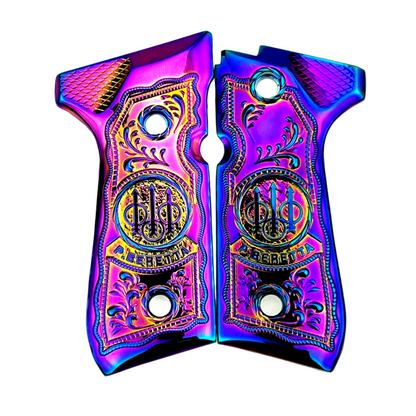Beretta Logo GRIPS 92/96 Series Pistols 92F, 92FS, M9, 96 Titanium