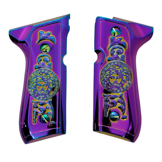 Titanium Finish Beretta GRIPS 92/96 Series Pistols 92F, 92FS, M9, 96