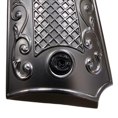 Metal 1911 GRIPS Full Size Black Scroll #T-TBC11