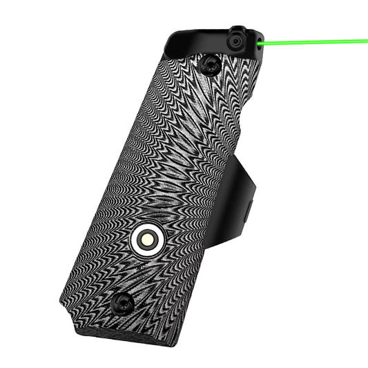 Compact Size G10 1911 Laser Grip Sight No Rail w/Rechargeable Battery w/Ambi Safety cut
