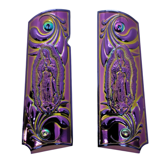 1911 GRIPS FULL SIZE - Metal - Virgin Mary W Ambi Safety Titanium